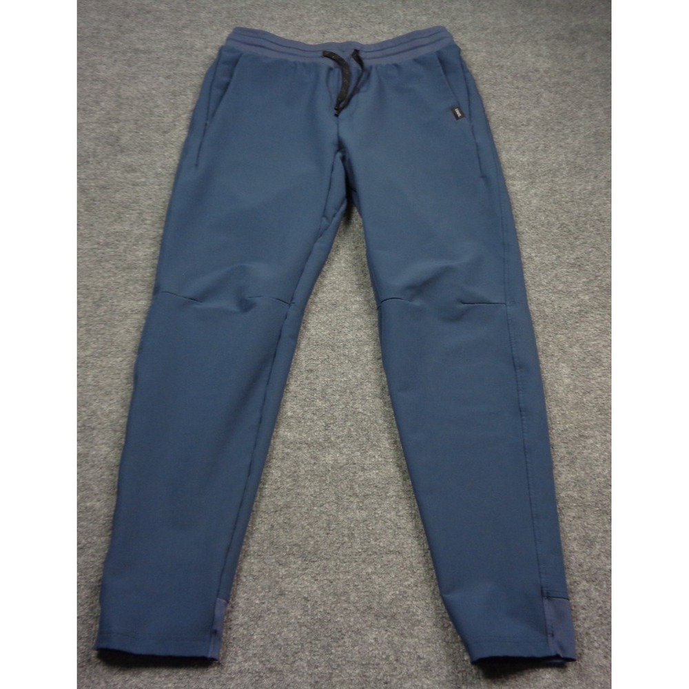 UNRL Apex Pants Performance Joggers Men M Blue Athletic Fit Stretch Tapered Leg